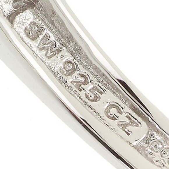 QVC Epiphany Platinum Clad Diamonique Round Tension Set Ring. 0065 - Picture 4 of 4